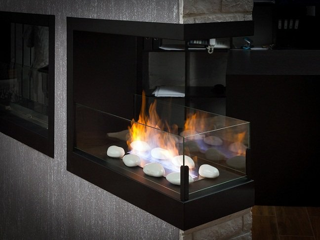 Встроенный биокамин Lux Fire Торцевой 490 S ВБКТ-490S