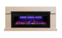 Каминокомплект Interflame Гранд с очагом FreeSpace 40 LED FX QZ бежевый
