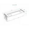Автоматический биокамин Lux Fire Smart Flame 800 RC Inox