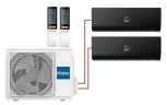 Мульти сплит-система на 2 комнаты 25+35 м2 Haier AS25S2SF2FA-B+AS35S2SF2FA-B/2U40S2SM1FA Flexis Super Match