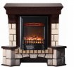 Каминокомплект Interflame Экстер темный дуб угловой с очагом Fobos FX M Black