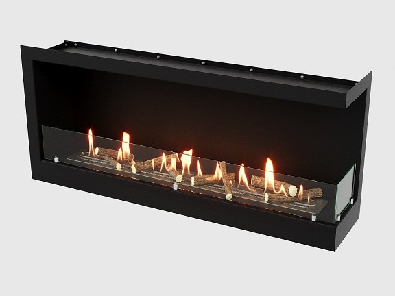 Встроенный биокамин Lux Fire Угловой 1090 S