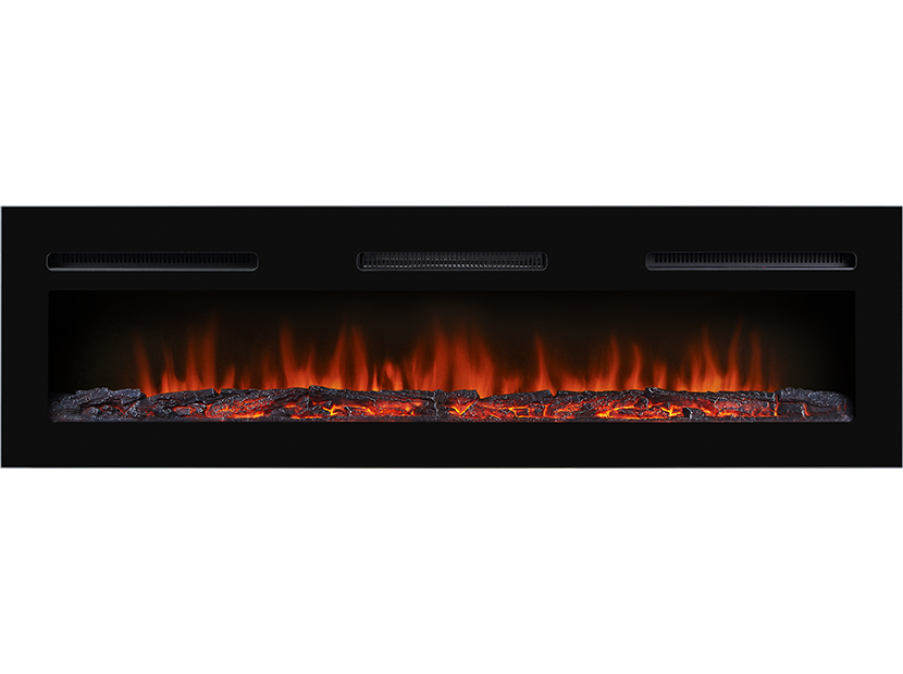 Каминокомплект Firelight Porto Long с очагом Electrolux Infinity EFP/P-1600ULS камень черный/шпон венге