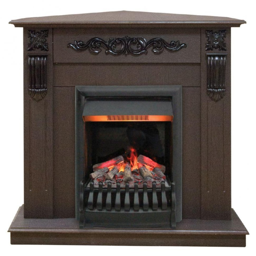 Каминокомплект RealFlame Dominica Corner STD/EUG DN с очагом 3D Oregan