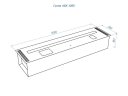Автоматический биокамин Lux Fire Smart Flame 1000 RC Inox