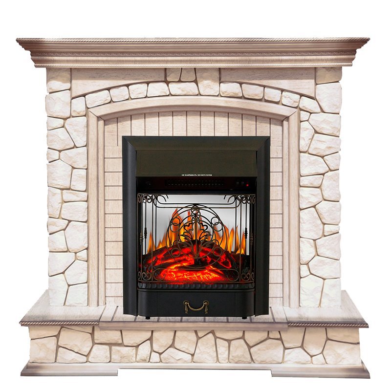 Каминокомплект Royal Flame Preston с очагом Majestic FX M Black