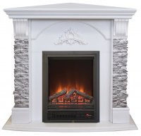 Каминокомплект RealFlame Athena Corner GR STD/EUG/25/25'5 WT с очагом Eugene
