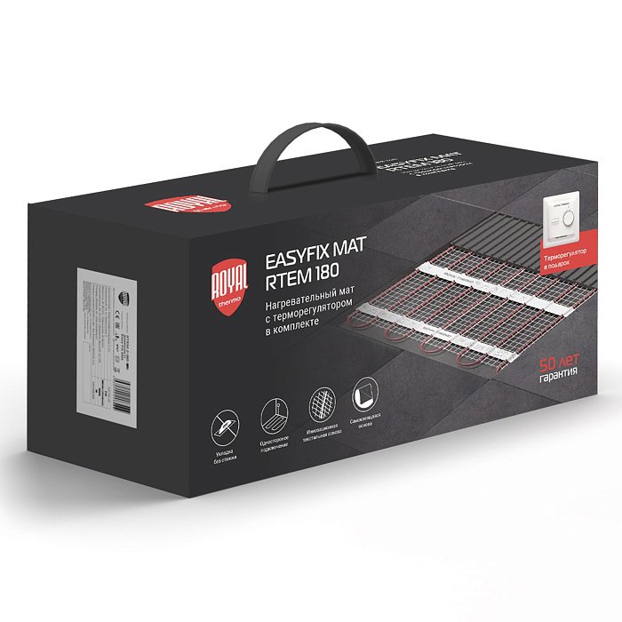 Комплект теплого пола Royal Thermo EasyFix Mat RTEM 2-180-12 с терморегулятором Basic