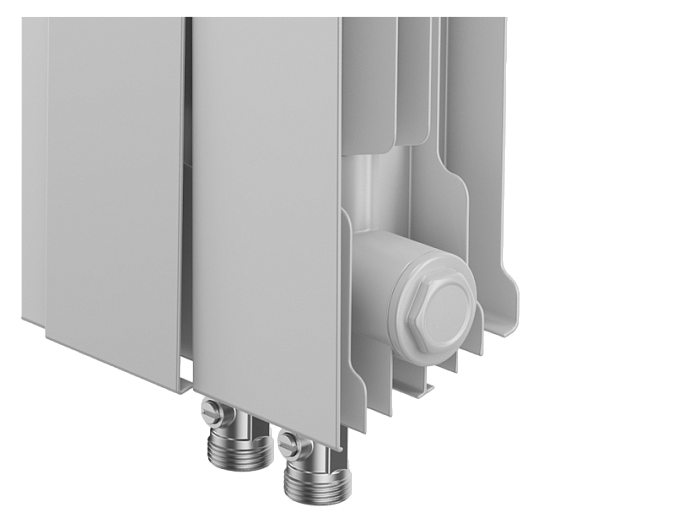 Биметаллический радиатор отопления Royal Thermo PianoForte 500 VDR80 10 секций Bianco Traffico