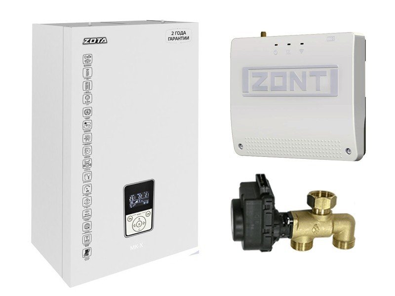 Миникотельная-SET Zota МК-X Plus 15 (клапан ZOTA BPV+ZONT SMART 2.0 с OpenTherm ZOTA)