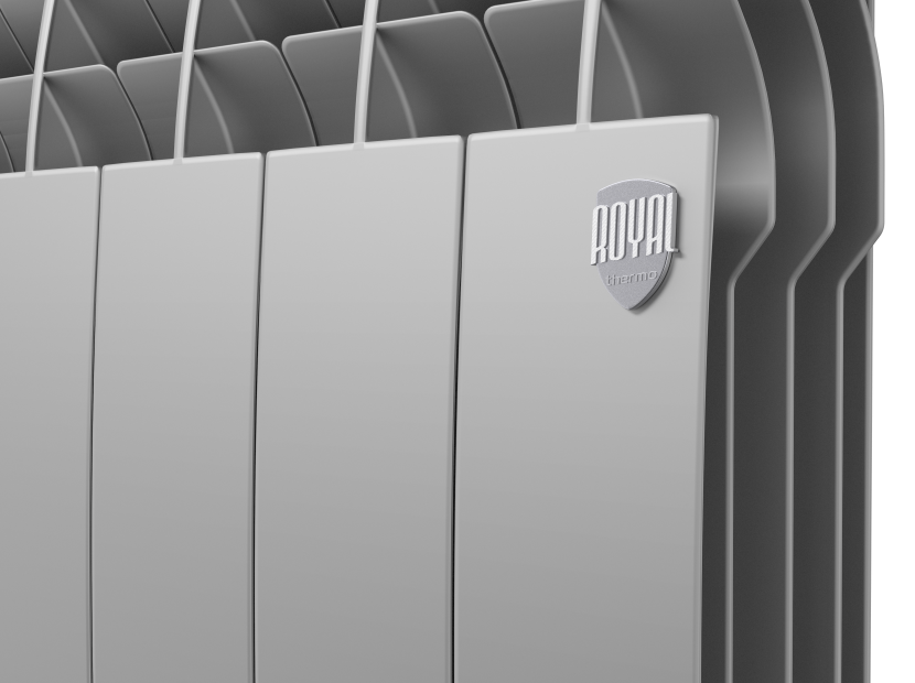 Биметаллический радиатор отопления Royal Thermo BiLiner 500 VR 6 секций Silver Satin