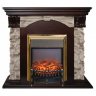 Каминокомплект RealFlame Dublin ROCKSTD/EUG AO очагом Fobos s Lux Black/Brass