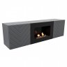 Тумба с биокамином Firelight BFP/P-1400V графит+набор керамических дров береза