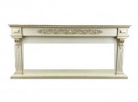 Портал Interflame Вена бежевый с золотой патиной под очаг FreeSpace 60 LED FX QZ