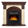 Каминокомплект Firelight Torre Classic с очагом Electrolux EFP/P-1020LS сланец слоновая кость/шпон темный дуб
