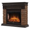 Каминокомплект Firelight Bricks Wood 30 с очагом Electrolux EFP/P-3020LS камень коричневый/шпон темный дуб