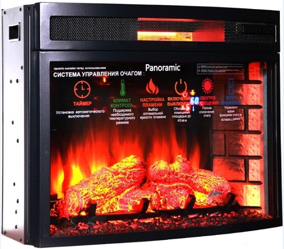 Каминокомплект Interflame Экстер венге с очагом Panoramic 06 25 LED FX QZ