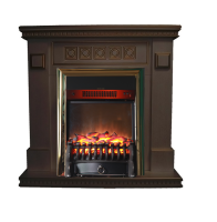 Каминокомплект Interflame Остин с очагом Fobos FX M Brass темный дуб