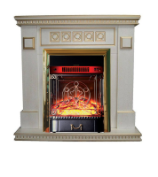 Каминокомплект Interflame Остин с очагом Majestic FX M Brass бежевый с золотой патиной