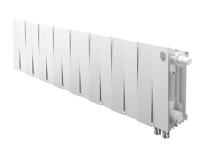 Биметаллический радиатор отопления Royal Thermo PianoForte 200 16 секций Bianco Traffico VDR