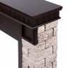 Портал Firelight Bricks Wood Classic камень коричневый/шпон темный дуб