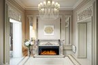 Каминокомплект Royal Flame Windsor с очагом Vision 60 LOG LED слоновая кость с патиной